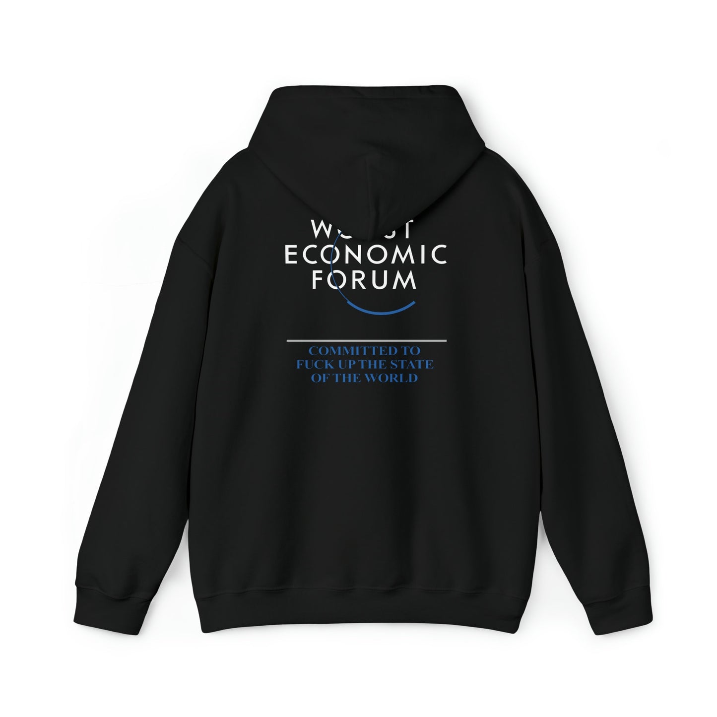 Worst Economic Forum (WEF) Chest Logo Hoodie Multicolor
